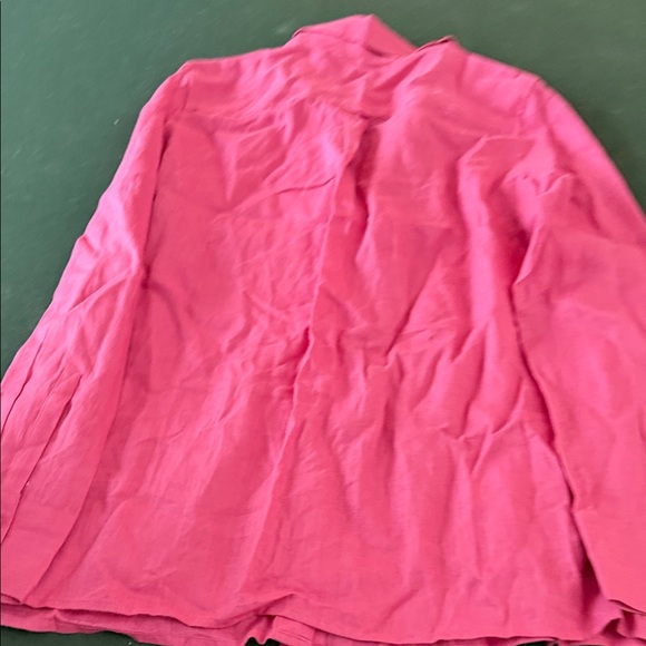 Talbots Fuchsia Button-Up Blouse - Picture 6 of 7